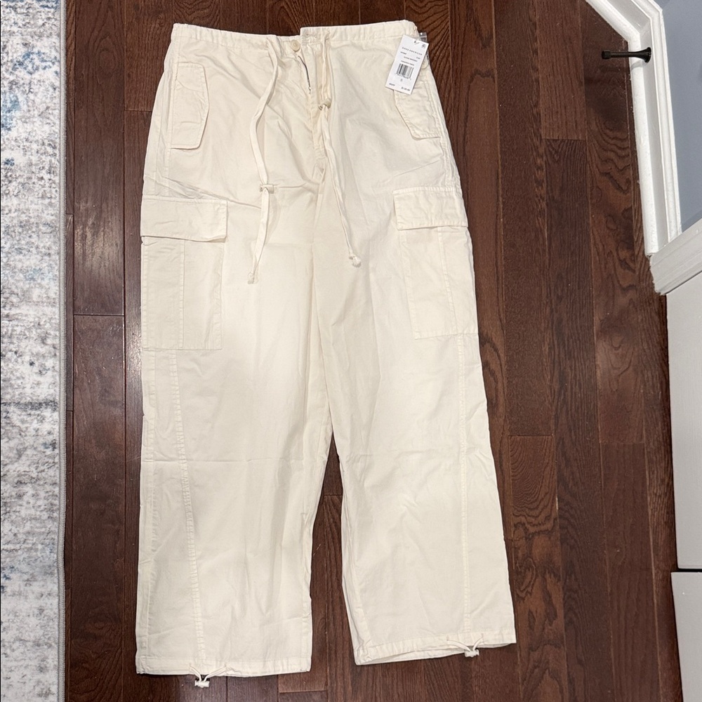 Good American Parachute Pants - Cloud White - Size S